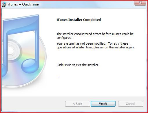 itunes installer error page.JPG