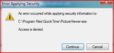 QT security access denied.JPG
