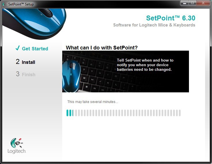logitech setpoint is wrong mouse