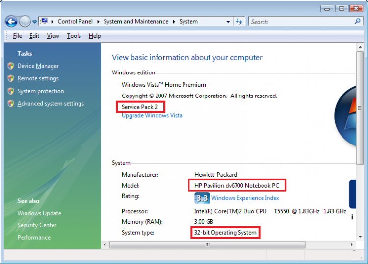 Vista System Information Service Pack Model Bit Architecture Jan 2018.png