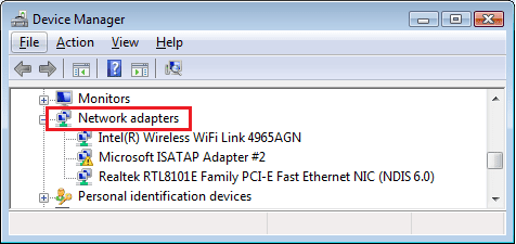 Vista SP2 Device Manager Network Adapters ISATAP Warning.png