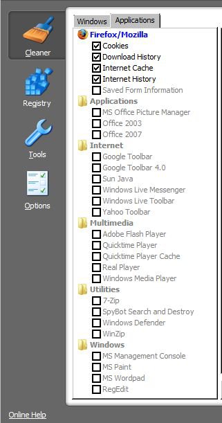 CCleaner 2 Applications Settings.JPG